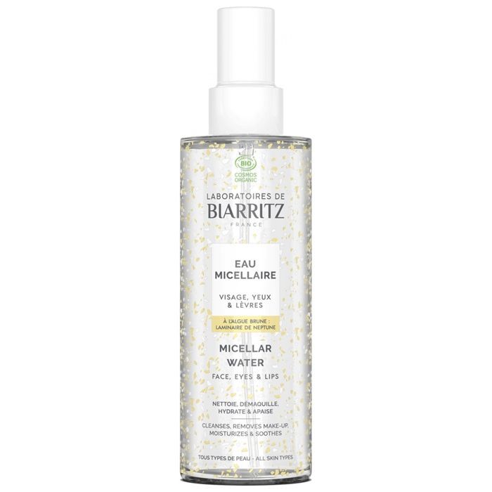Água Micelar Laboratoires de Biarritz para Olhos, Lábios e Rosto, Orgânica, 200 ml