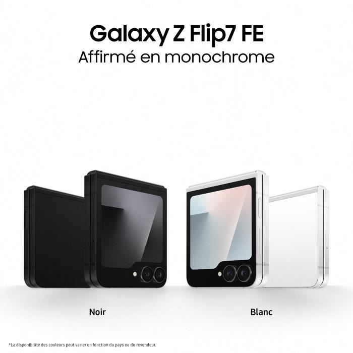 Samsung Galaxy Z Flip7 FE 5G Smartphone 128 Go Noir