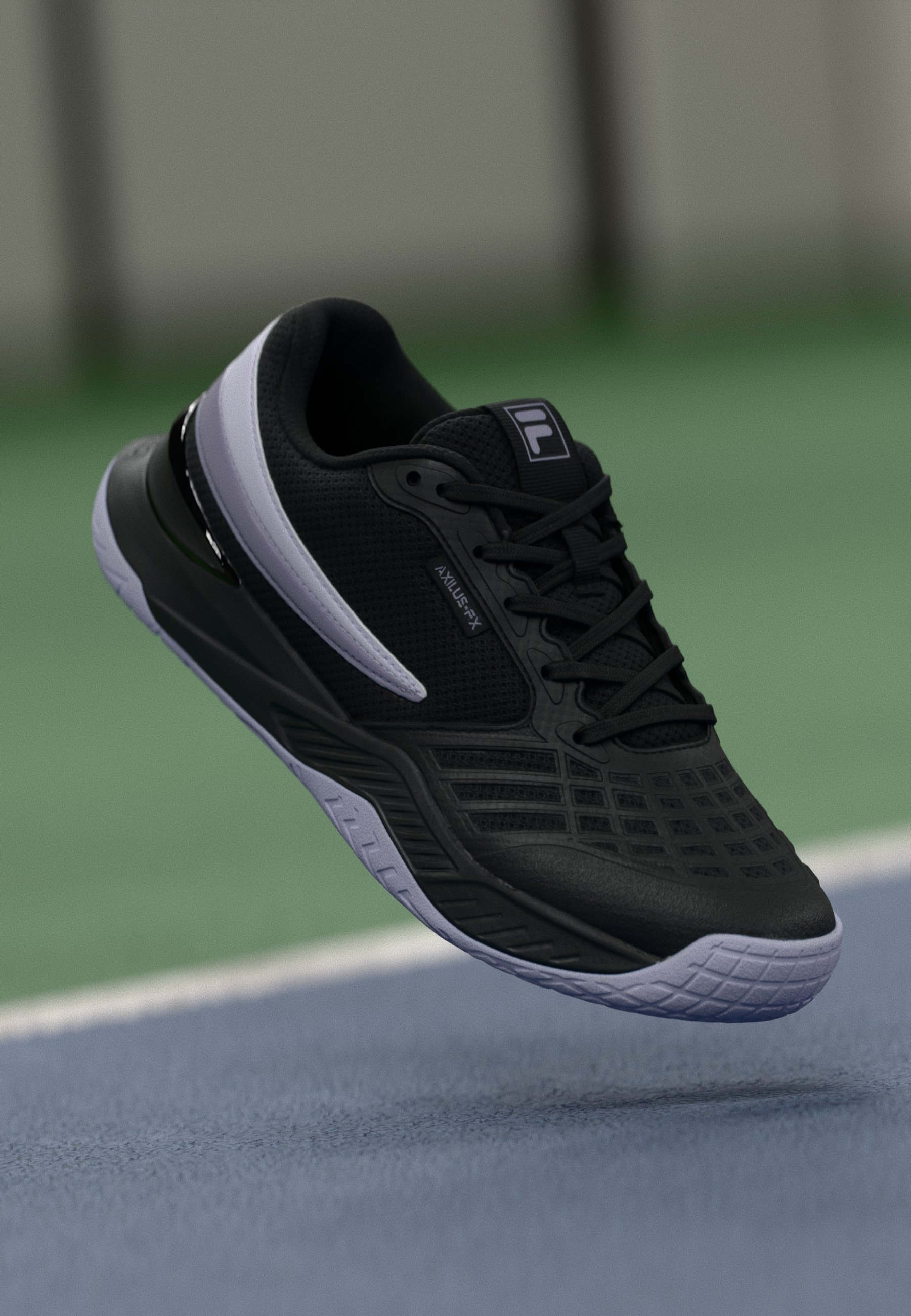 Fila AXILUS FX - Multicourt tennisschoenen - zwart/lavendelgrijs