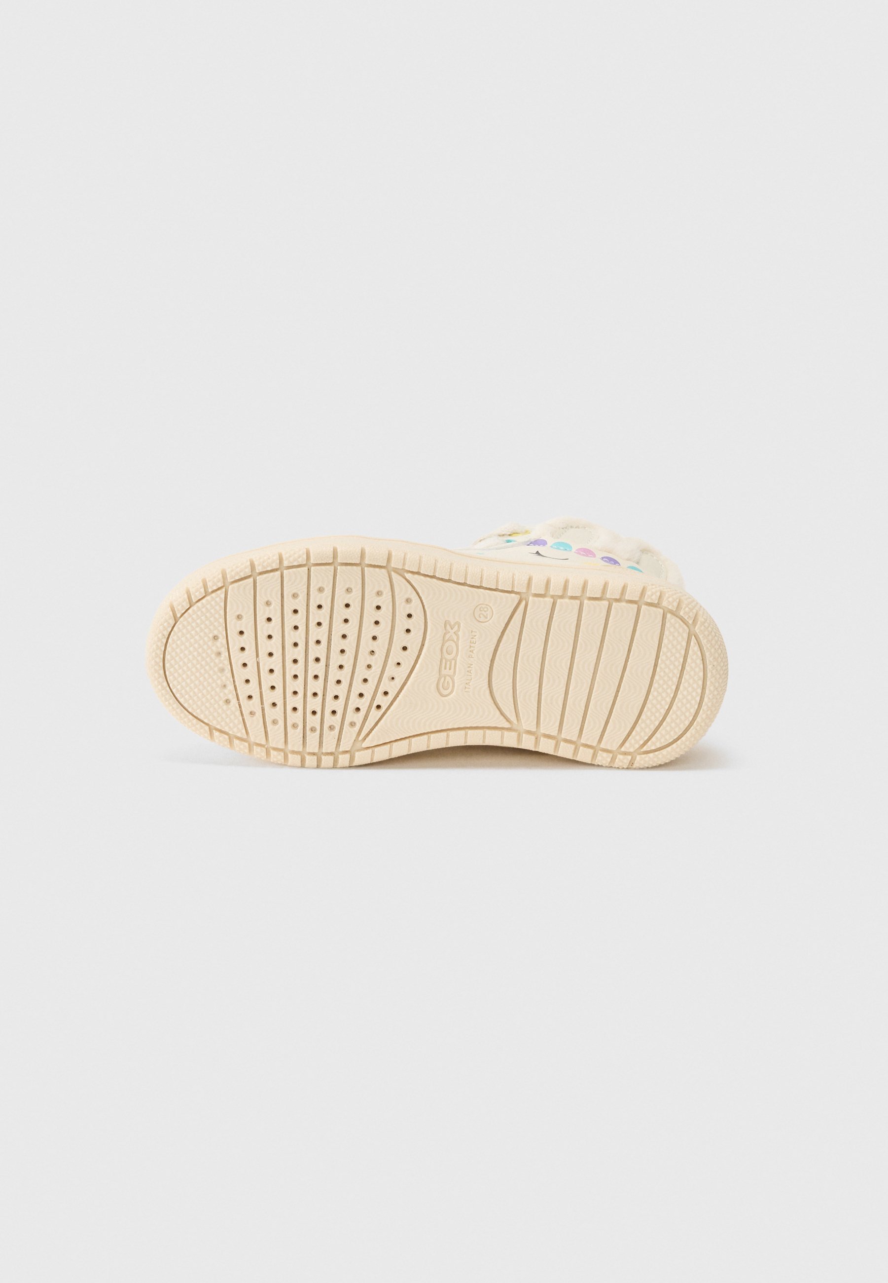 Geox WASHIBA - Hoge sneakers - ivoor/multicolor