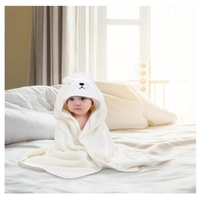 ServiettedeBainCapucheBébé,CapeDeBainBébéÀCapuche,SortiedeBainSuperAbsorbante,SortieDeBainBebe Label