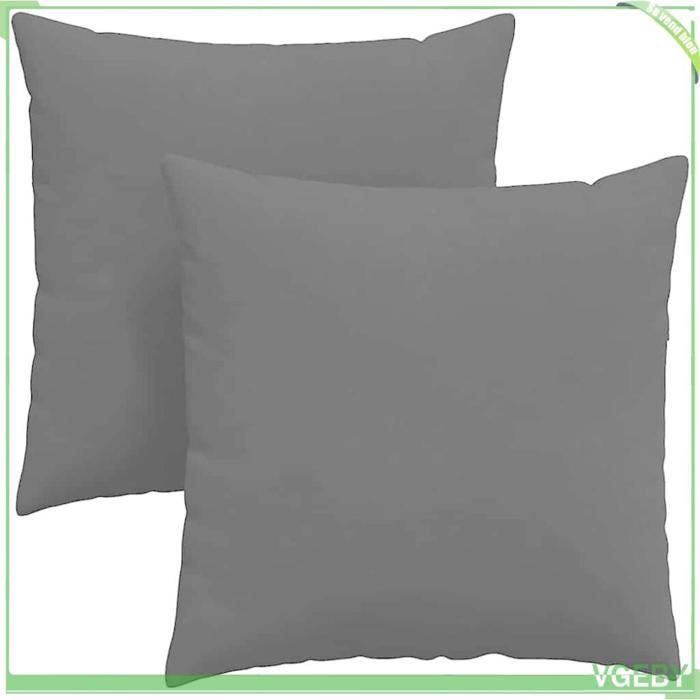 Almofadas para sofá - ABI - 2 unidades - Preto - 60 x 60 cm - Capas removíveis