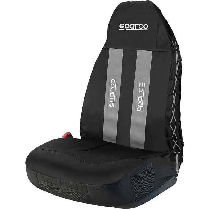 Funda para asiento de coche - SPARCO - Universal 3D - Tejido lateral - Poliéster/tejido de rizo - Bolsillo con cremallera