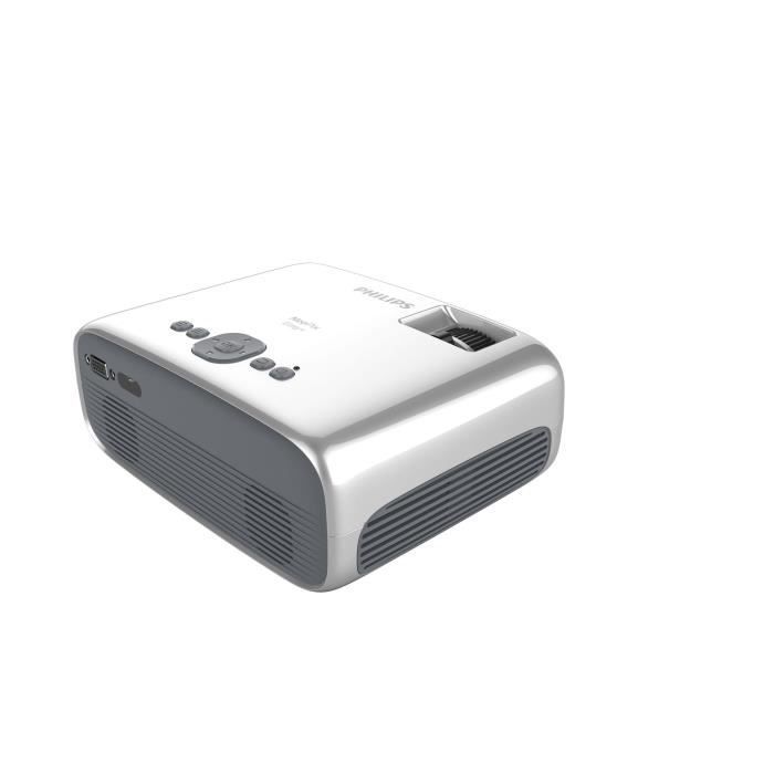 Vidéo projecteur PHILIPS Neopix Easy 2 Npx442 Blanc - HD 1280 x 720 - 100 lumens - VGA, HDMI, composite video
