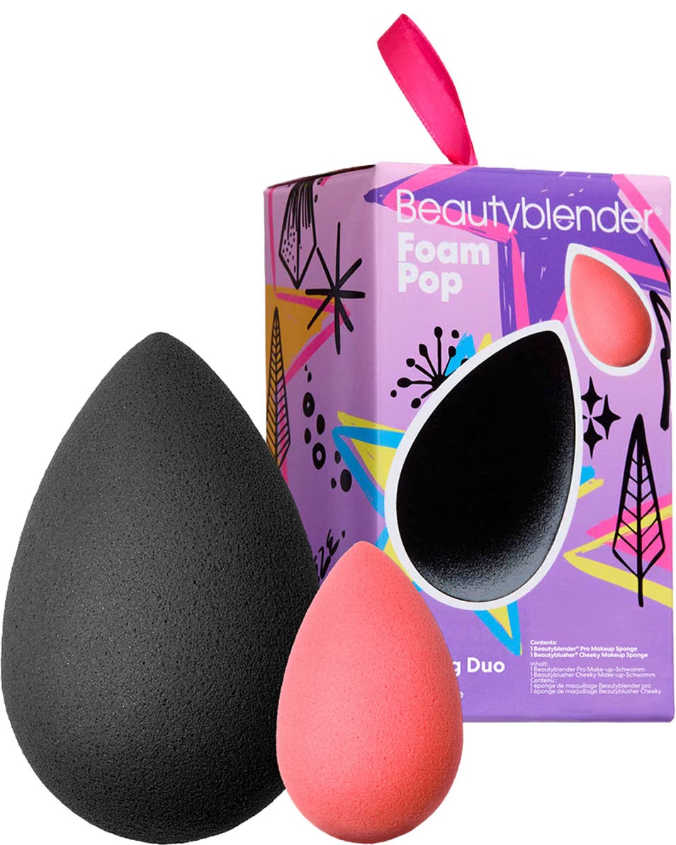 BEAUTYBLENDER Foam Pop Blending Duo Set gobica za ličenje in mini gobica za ličenje