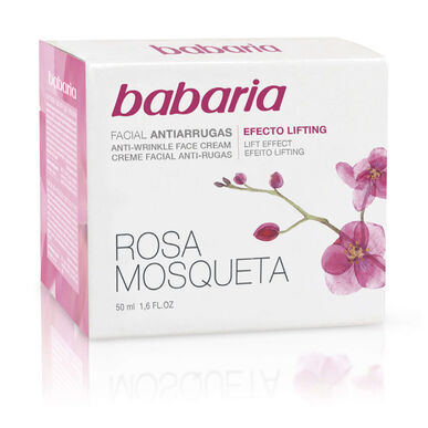 Babaria Ruusunmarjaa sisältävä ryppyjä ehkäisevä kohottava kasvovoide ruusunmarjalla 50 ml 50 ml