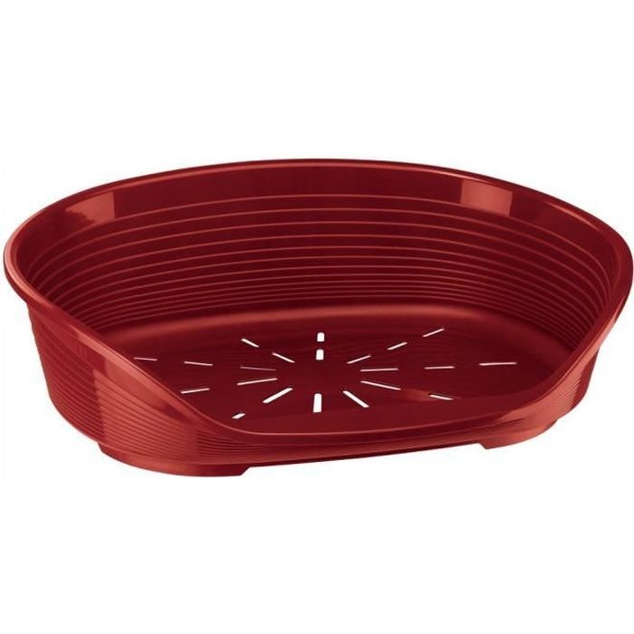 Cesta SIESTA DELUXE Tamaño 2 - 49*36*17,5 cm - Burdeos - FERPLAST