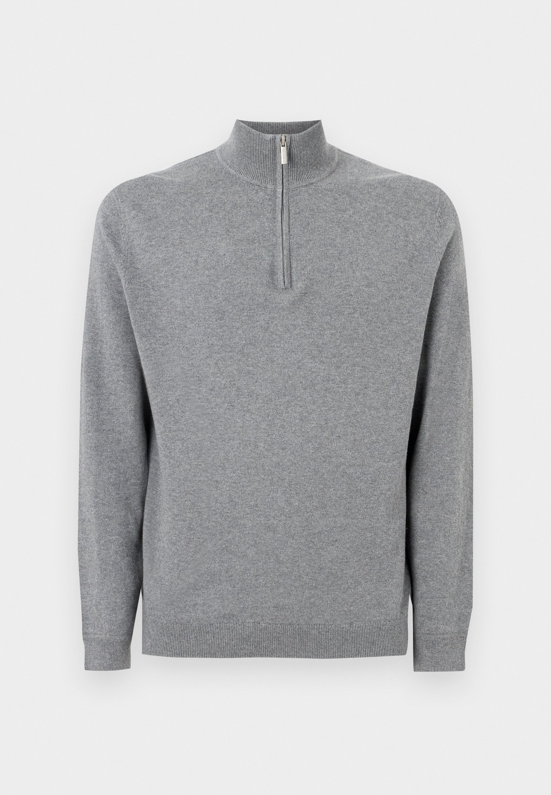 TOM TAILOR TROYER - Pull - gris foncé chiné classique