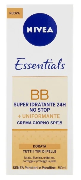 NIVEA Essentials BB Hydraterende en Egaliserende Crème SPF 15 Gouden Verhelderende en Beschermende Crème