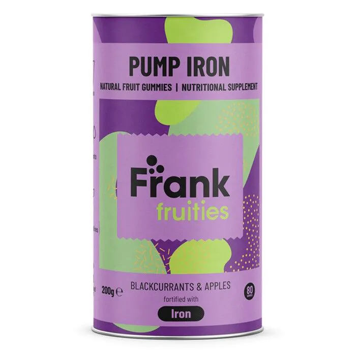 Frank Fruities Aktywne Żelazo, Żelki owocowe z dodatkiem żelaza, Smak czarna porzeczka i jabłko