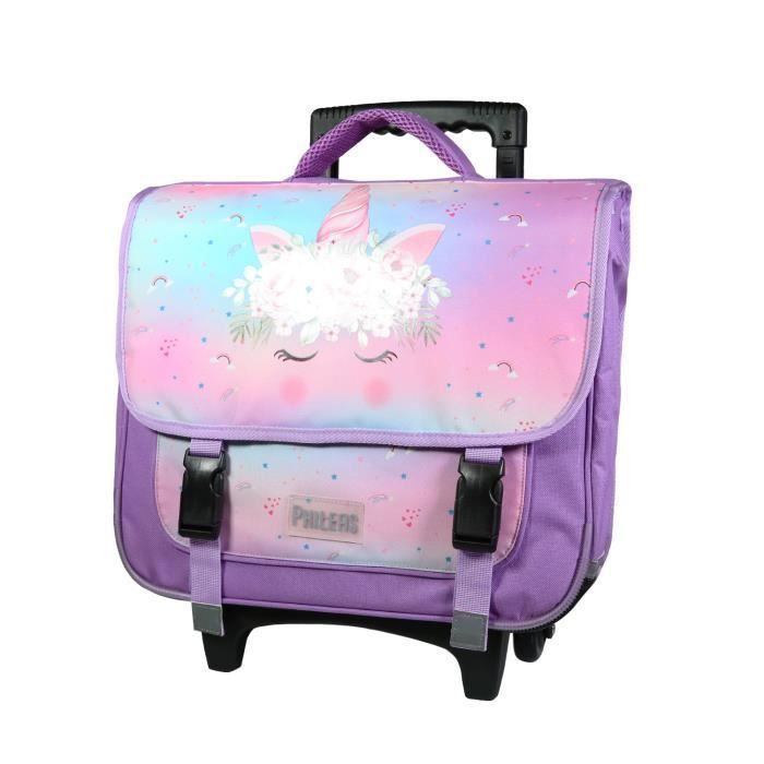 Mochila com Rodinhas Bagtrotter Phileas - 38 cm - Unicórnio Roxo - Infantil