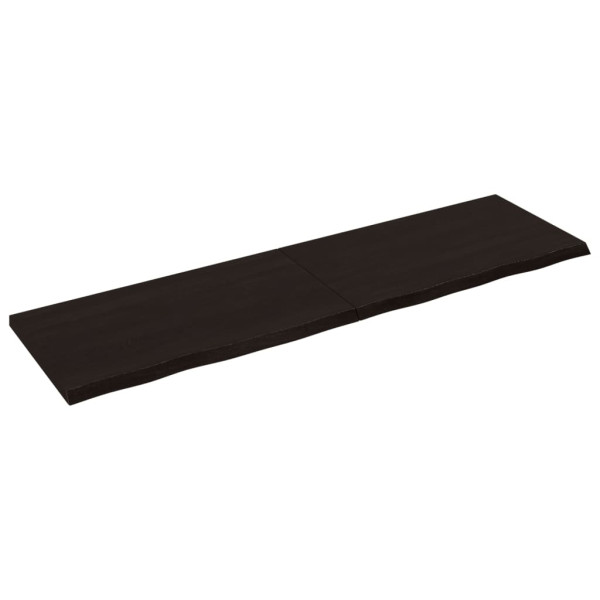 VidaXL Półka ciemnobrązowa 180x50x(2-4) cm