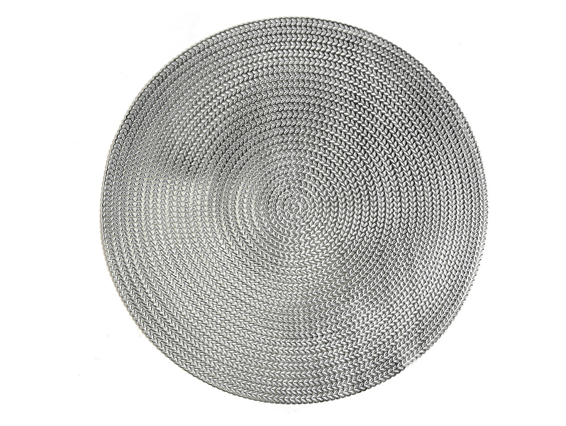 Podkładka pod talerz  Kłos 38 cm srebrna