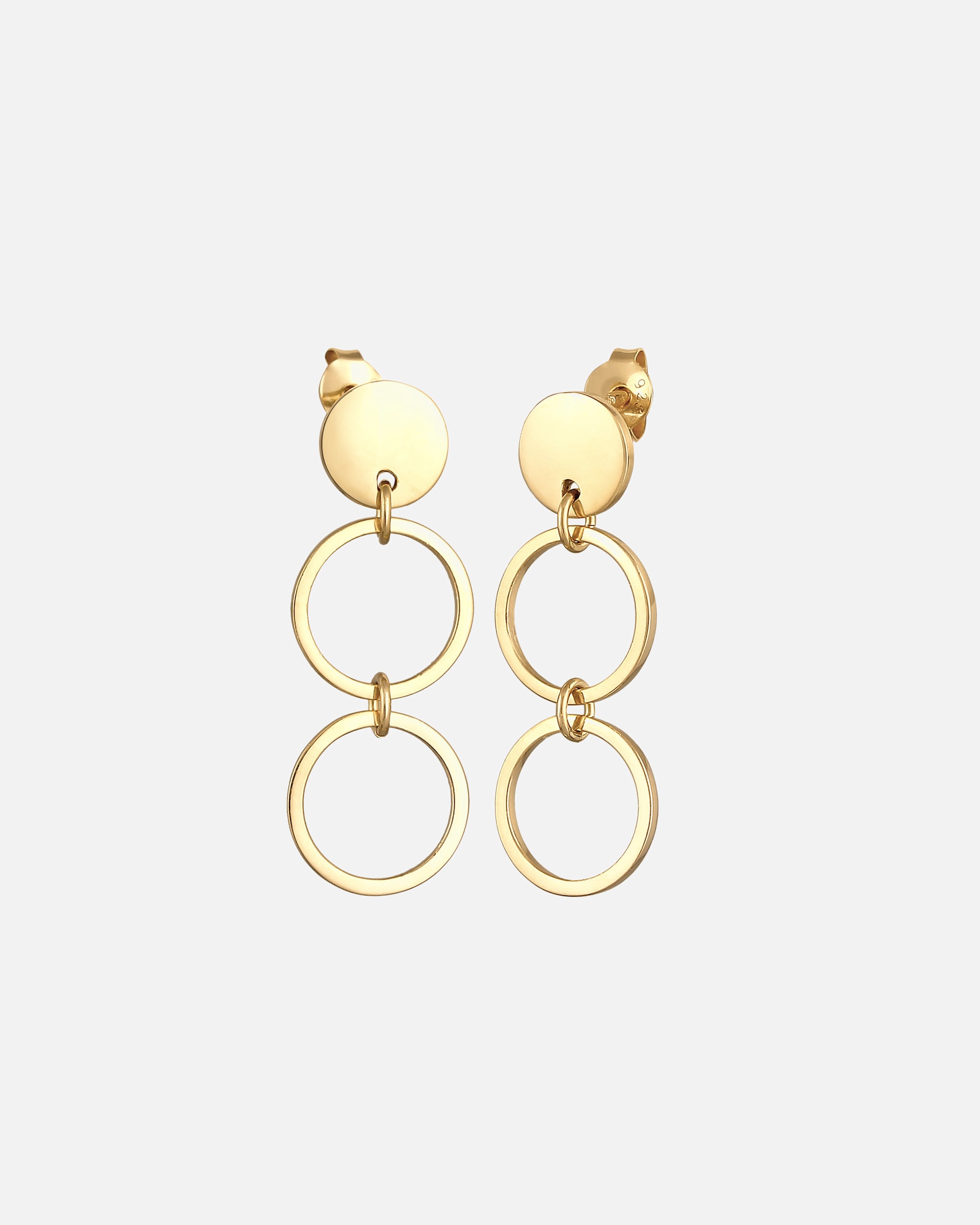 Elli Boucles d'oreilles pour femmes anneau cercle Geo en argent 925 sterling