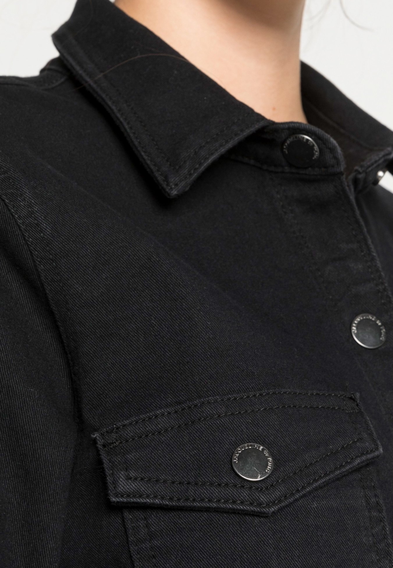 JDY Jeanskleid - schwarzer Denim