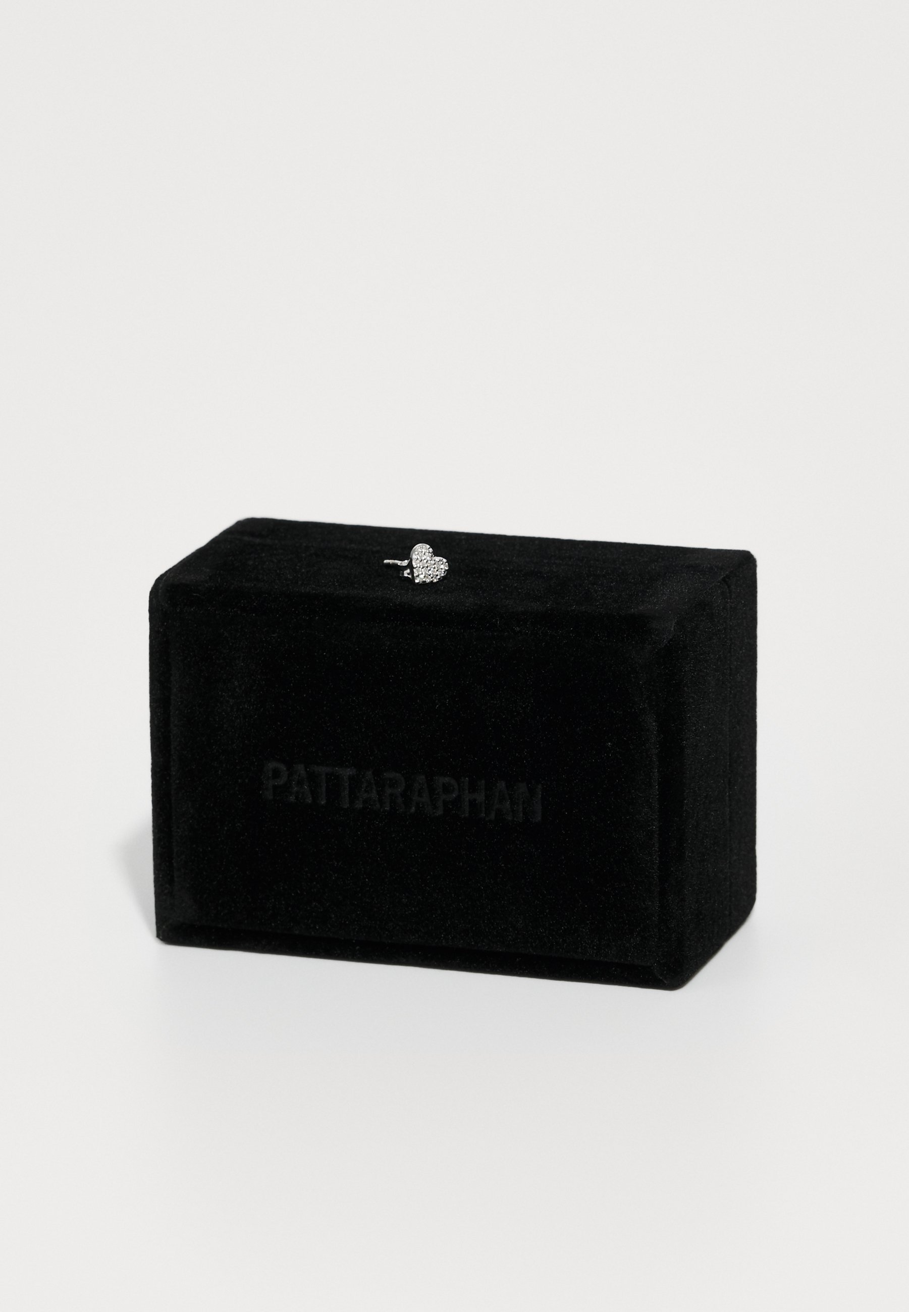 PATTARAPHAN PAVÉ TINY LOVER STUD UNISEX - Orecchini - color argento