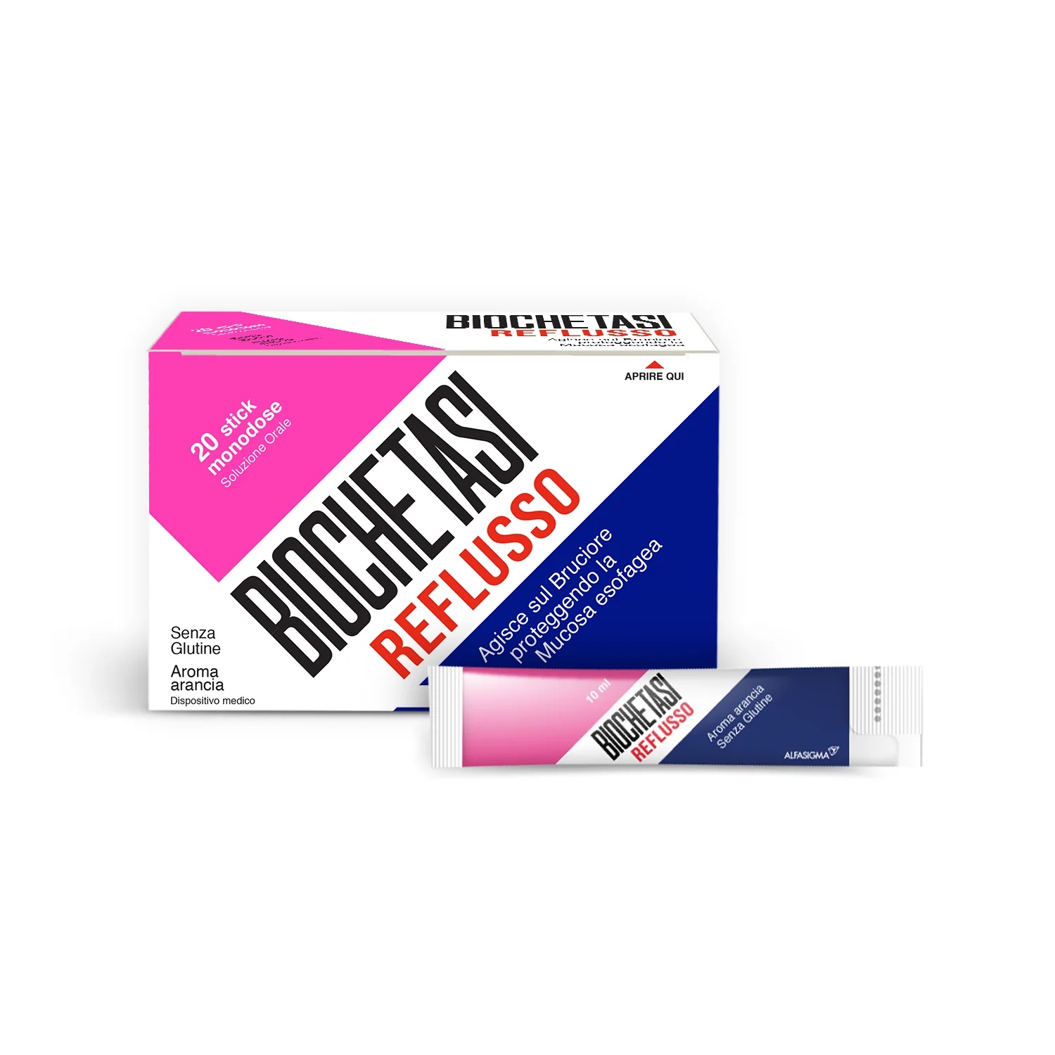 BIOCHETASI Biochetasi Reflux 20 sticks voor maagzuurrefux