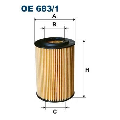Filtro de aceite FILTRON OE683/1