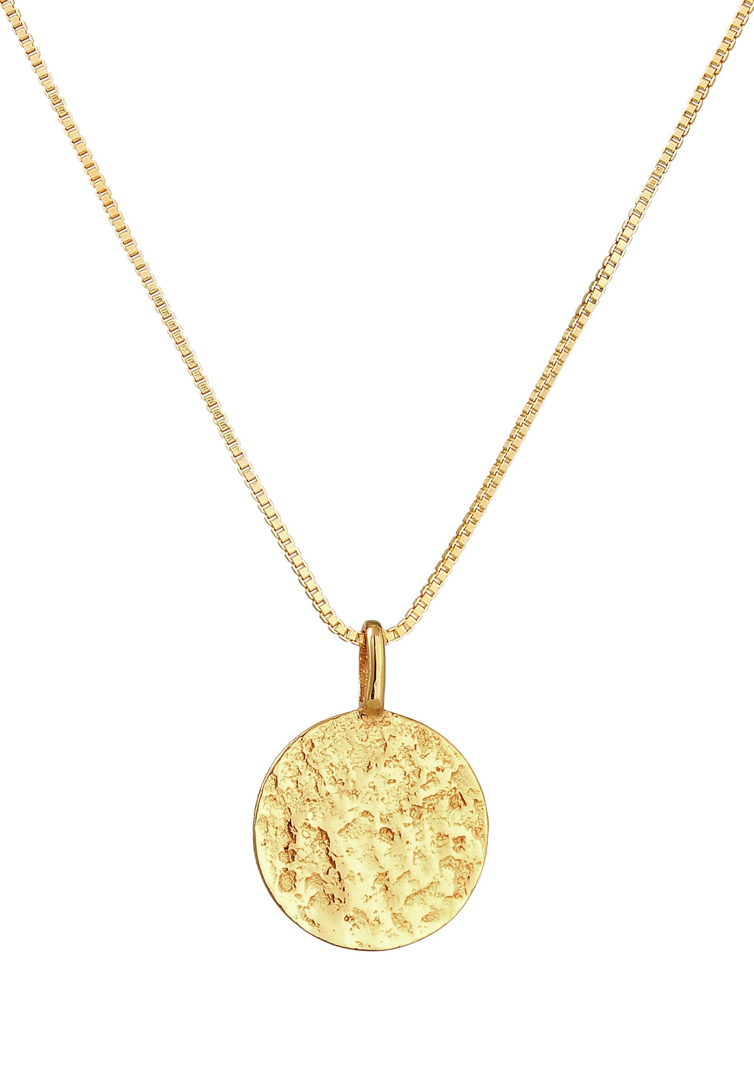 KUZZOI Pendentif pour homme de base martelé en argent 925 Sterling