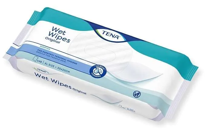 Tena Wet Wipes Original, Chusteczki Nawilżane 48 Sztuk
