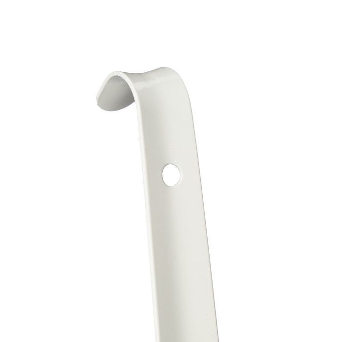 Relaxdays Set of 2 Shoehorns, 58.5 cm Long, Metal Accessory, Hanging, for Shoes, White