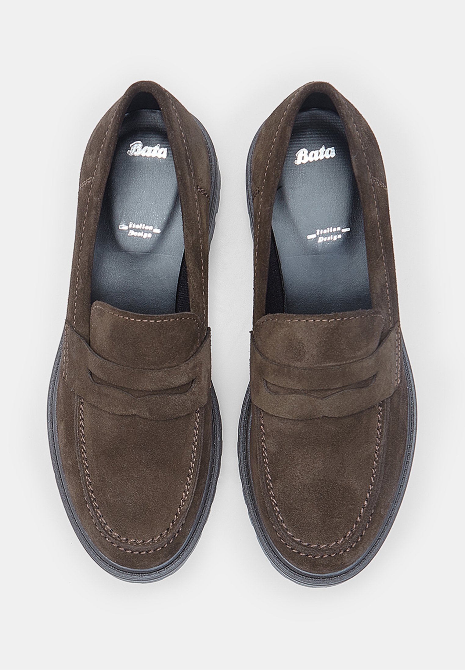 Bata-slip-on-kengät - ruskea