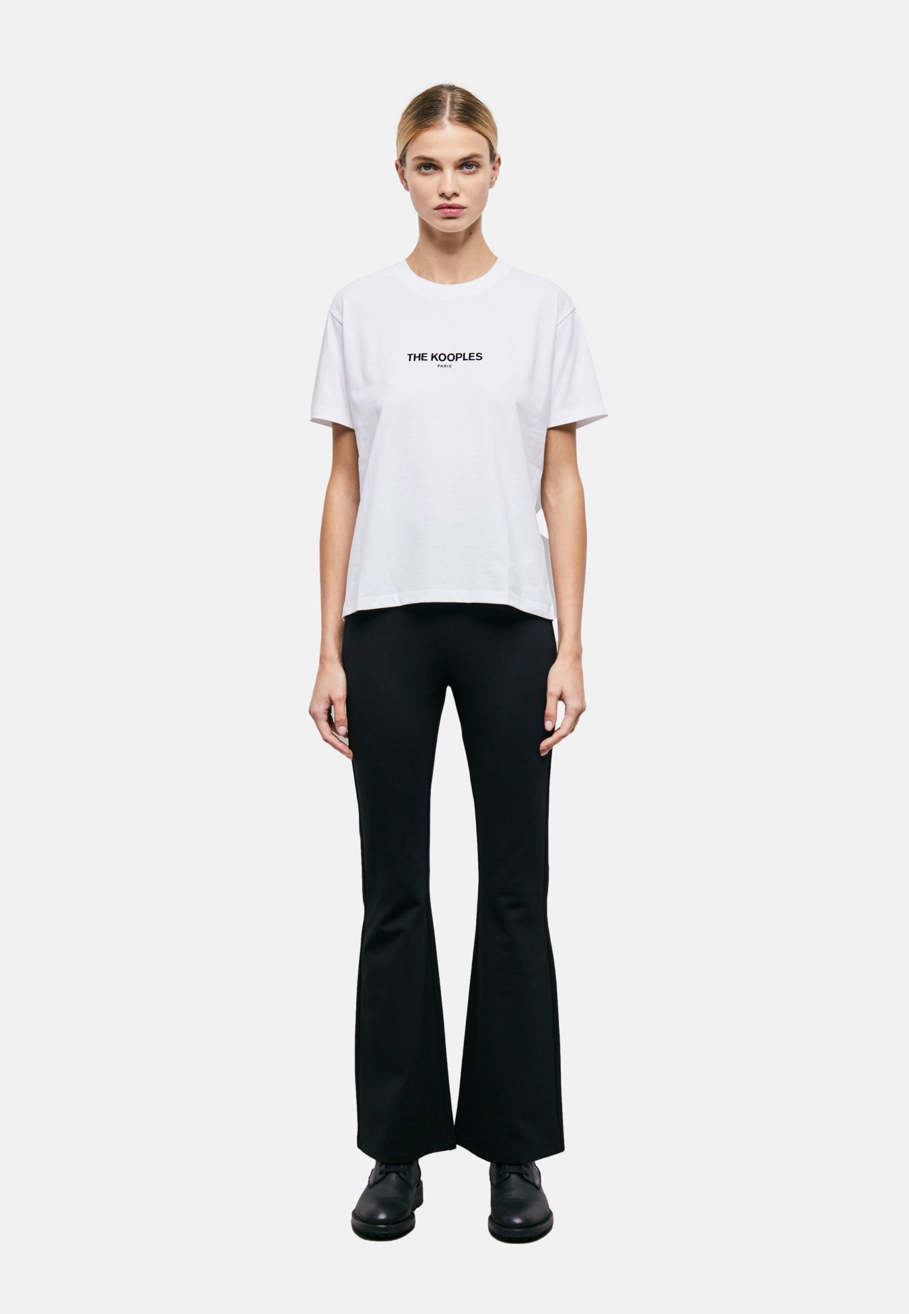 T-shirt a maniche corte The Kooples - stampata - bianca