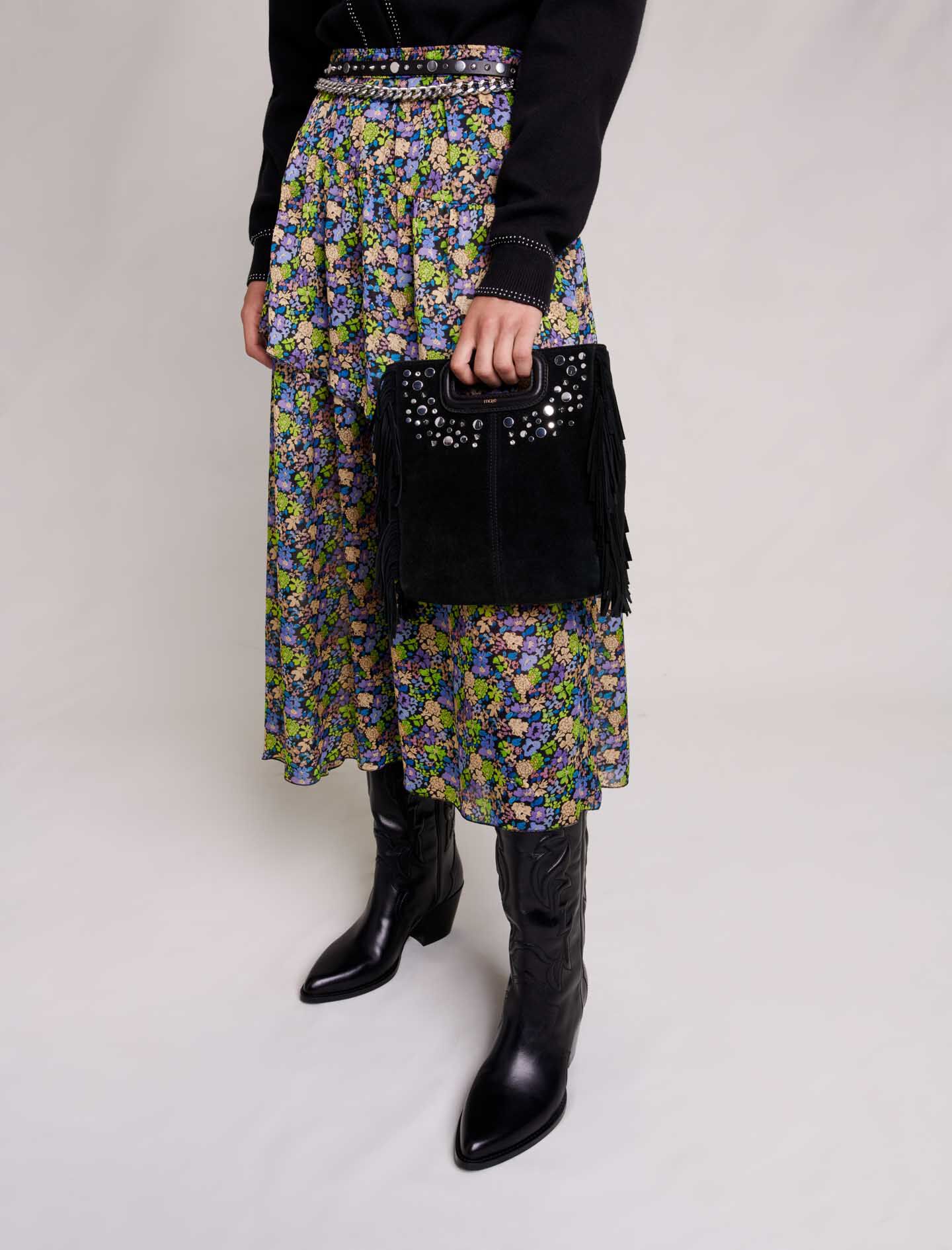 Lange rok met bloemenprint - Lente Multico