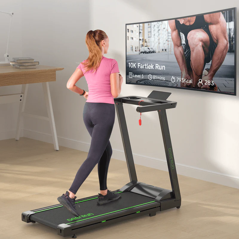 DeerRun A1 Smart Green -kokoontaitettava juoksumatto
