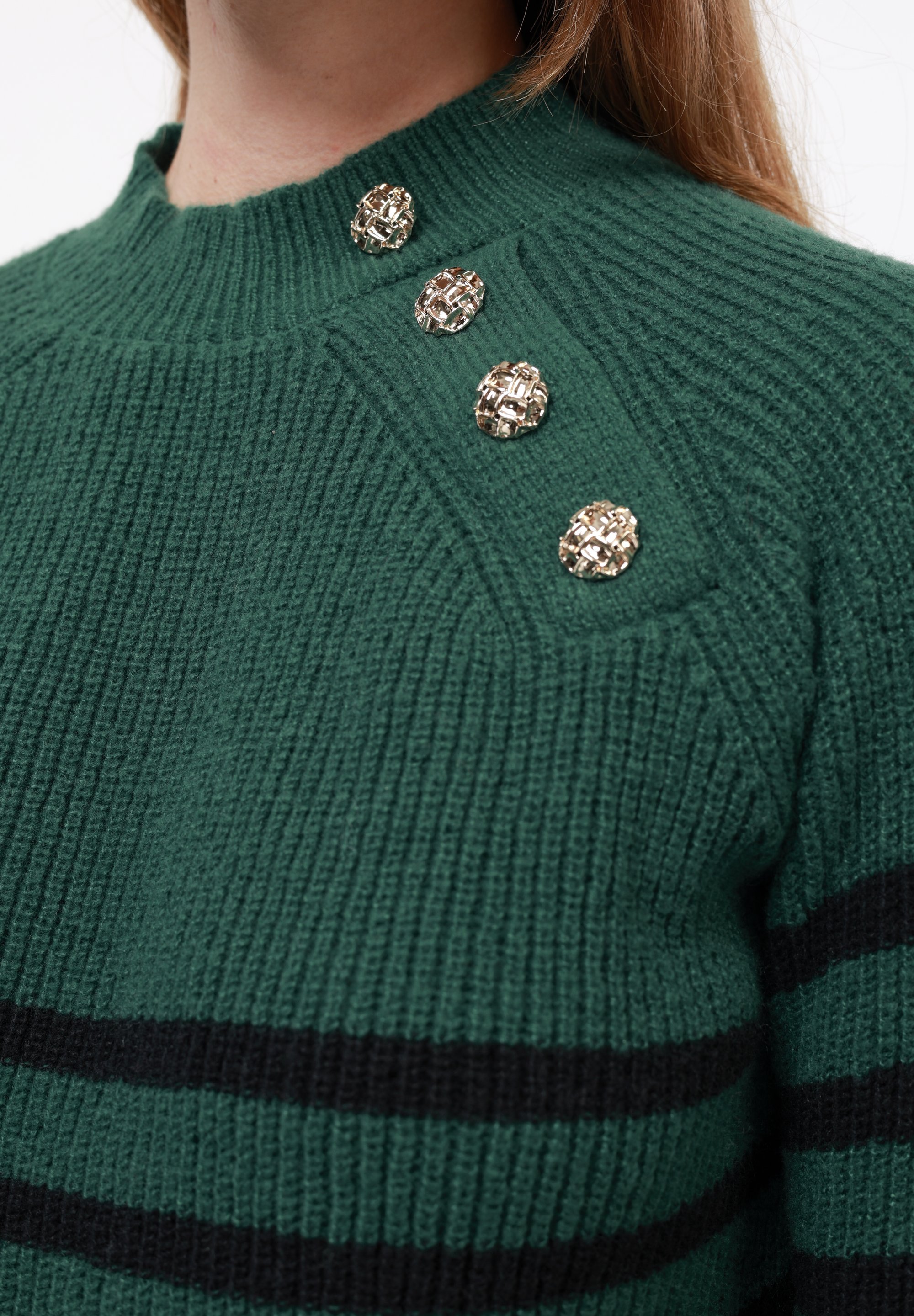 Maglione Anna Field - verde/nero