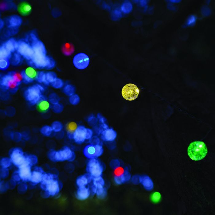 Guirnalda de luces solares para exteriores - LUMISKY - FESTY COLOR - 20 bombillas LED - Multicolor - 5,8 m