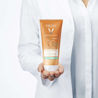 Vichy solkremmelk for våt hud SPF30 200 ml