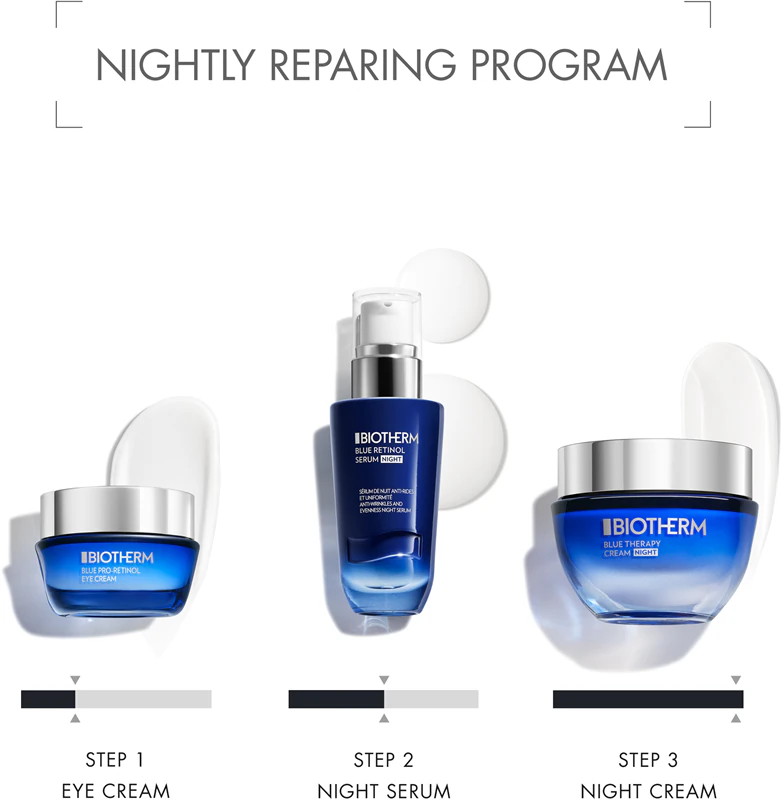 Biotherm Blue Therapy Night Cream ryppyjä ehkäisevä yövoide kaikille ihotyypeille