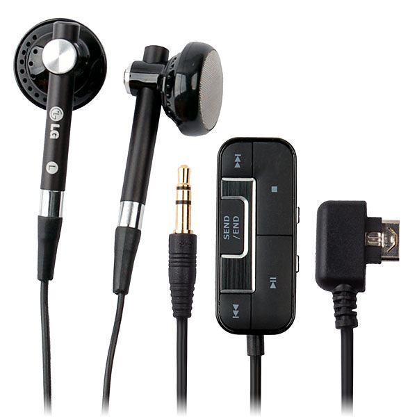 Kit manos libres - LG - KG800 - Negro - Conector de 3,5 mm - Con cable