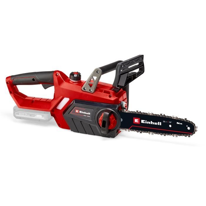 Einhell Tronçonneuse sans fil GE-LC 18/25 Li Solo - PXC (18V, coupe 23 cm) Livré sans Batterie ni Chargeur