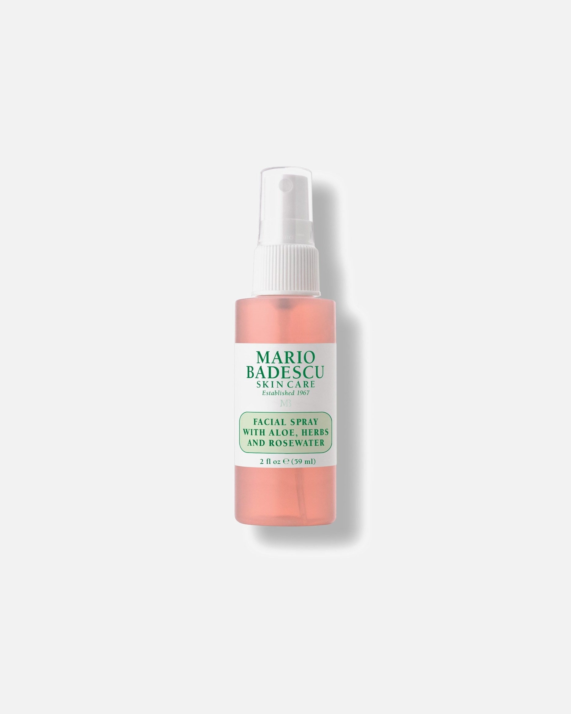 Mario Badescu „Face Spa“ kelioninio dydžio veido purškiklis su alaviju, žolelėmis ir rožių vandeniu – 59 ml
