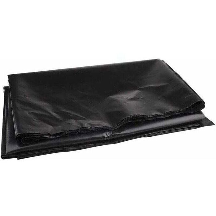 Revêtement de bassin en caoutchouc PEHD pour petits étangs, bassins à poissons, fontaines de jardin Noir 3 x 3 m
