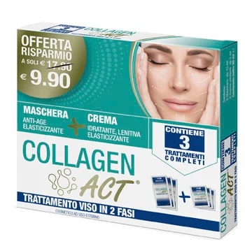 F&F Collagen Act Zweiphasen-Gesichtsmaske und Creme