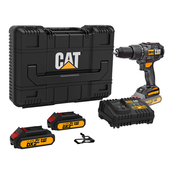 Mașină de găurit cu impact de 18V, 65 Nm, DX12.3, incl. 2 baterii și încărcător
