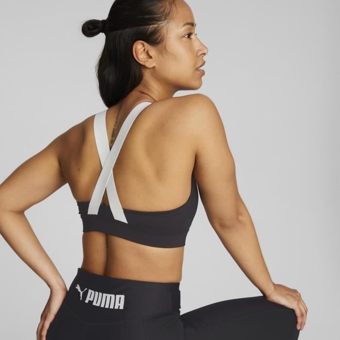 Brassière de Fitness - PUMA - Femme - Noir et Blanc