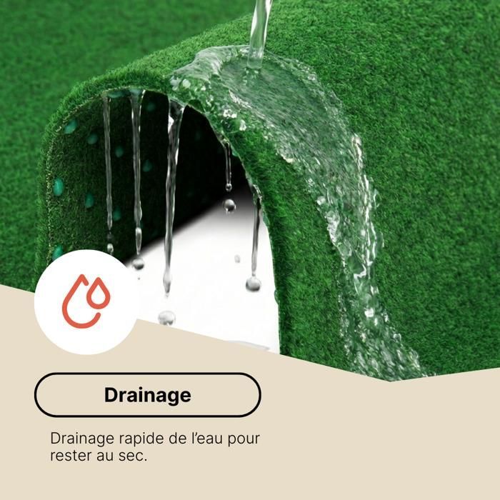 TAPISO Gazon Artificiel Synthétique Magic Forest Vert Pelouse Polypropylène Extérieur 200x300
