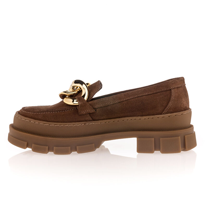 Bruna loafers/båtskor för kvinnor