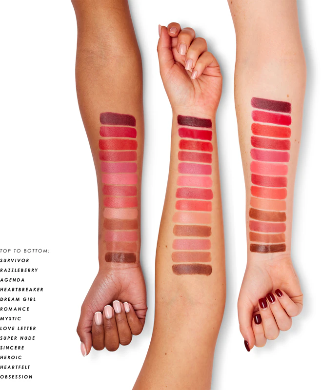 Batom cremoso matte da MUA Makeup Academy com acabamento matte.