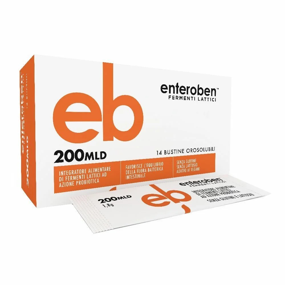 Enteroben 200 tabletten, 14 zakjes