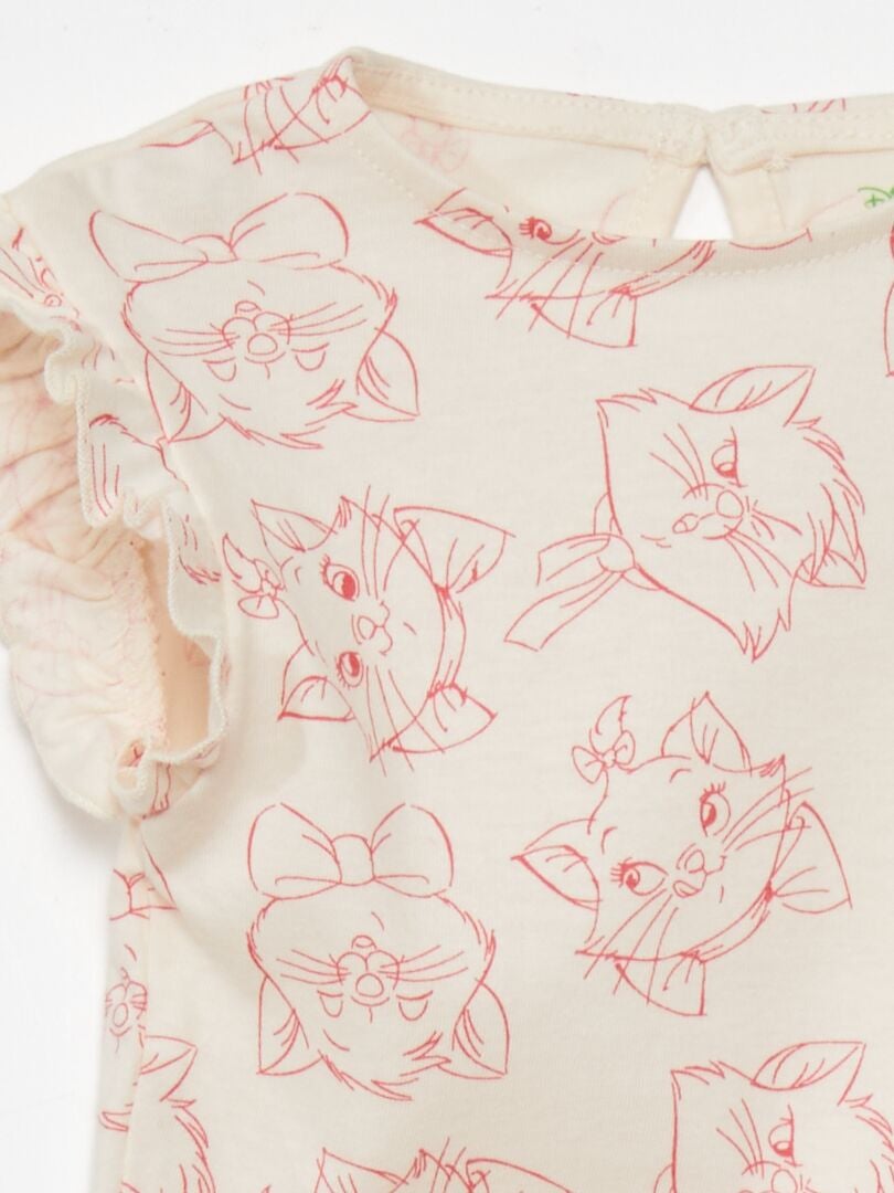 'Aristocats' T-shirt en legging set - WIT