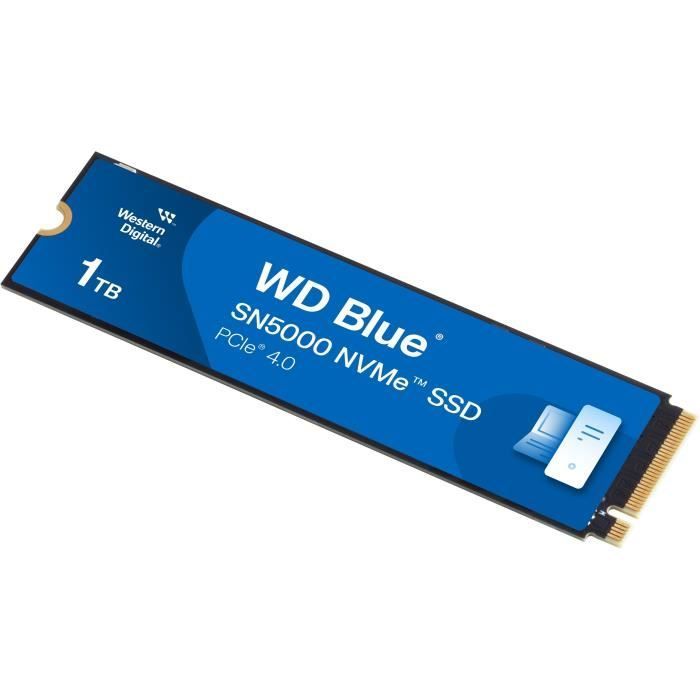WESTERN DIGITAL - WDS100T4B0E - Disque dur SSD Interne - 1 To - WD Blue® - SN5000 - NVMe