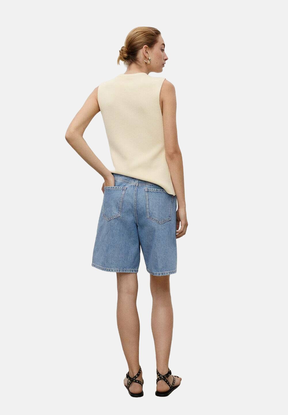 Pantaloncini di jeans Mango - blu