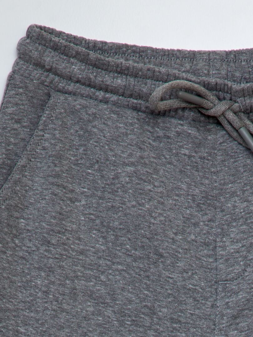 Gevlekte fleece joggingbroek - GRIJS