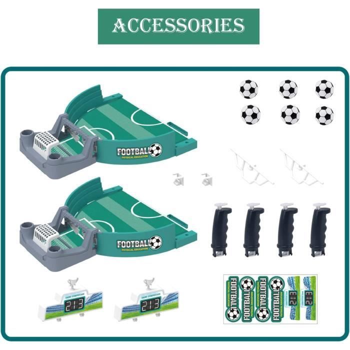 Bordspel - Mini tafelvoetbal - 6 ballen - Voor 2 spelers - WK 2022 cadeau - Unisex