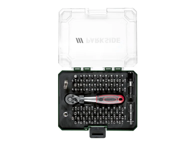 Conjunto de bits e catraca PARKSIDE®, 81 peças